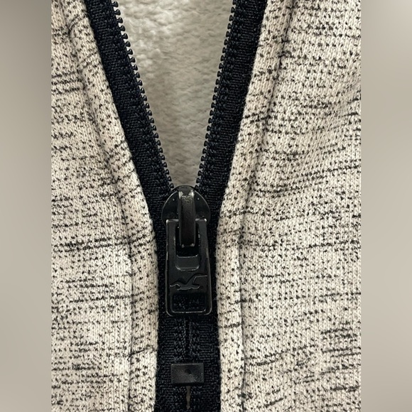 Mens Black and Grey Hollister Hoodie Sweatshirt Medium - Picture 3 of 5